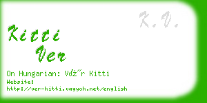 kitti ver business card
